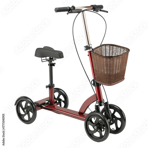 Stylish mobility scooter with basket offers independence and ease for seniors and those with injuries seeking active lifestyles