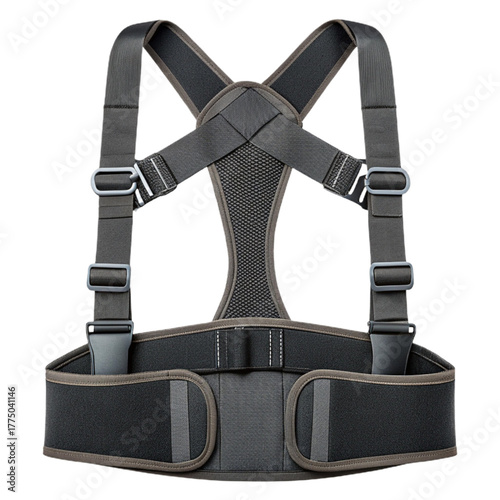 Professional heavy duty work harness with adjustable straps for ultimate support and safety in demanding jobs