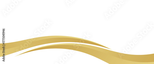 golden wave curve, golden wave angle shape for elements, golden graphic line ribbon, golden line. eps10.