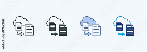 Data Redundancy Icon Vector Illustration