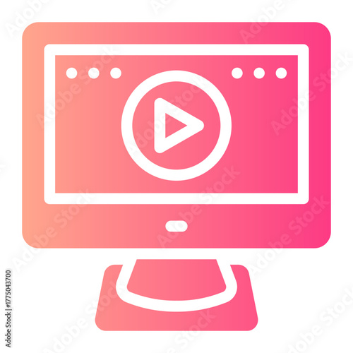 streaming gradient icon