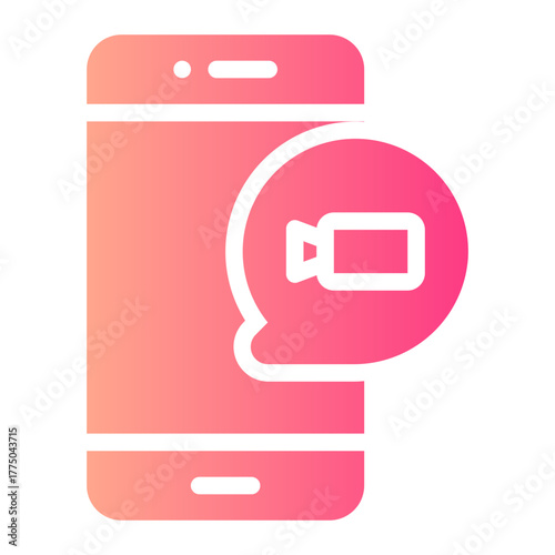video call gradient icon