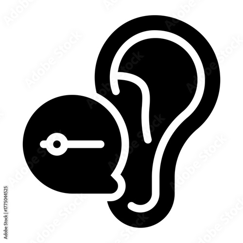 listening glyph icon