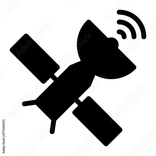 satellite glyph icon