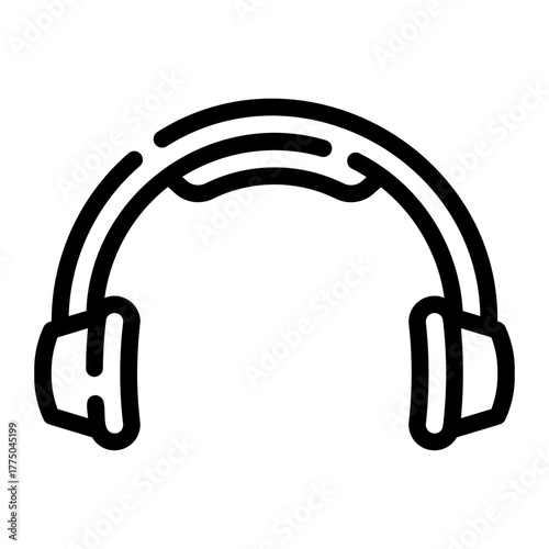 headphones line icon