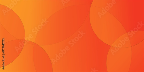 modern.Vibrant orange gradient background with overlapping circular shapes creates a modern, abstract look. or creative projects needing warm tones and smooth geometric elements.art
