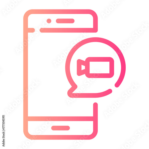 video call gradient icon