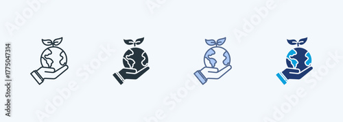 Sustainability Icon Multiple Style