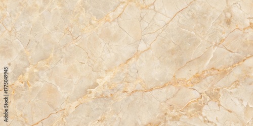 High-Resolution Beige Marble Texture with Natural Veining and Cracks for Design Projects