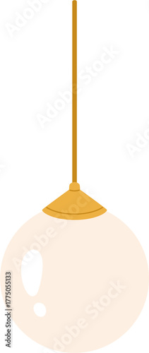 Modern Pendant Light Fixture Illustration