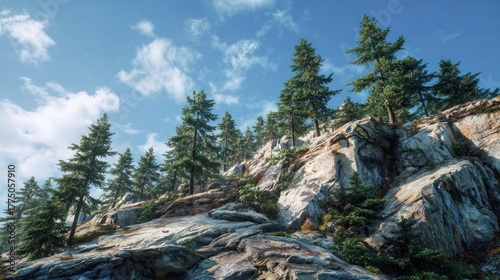 Rocky mountain landscape