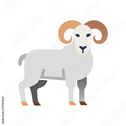 Animal isolated vector illustration on white background