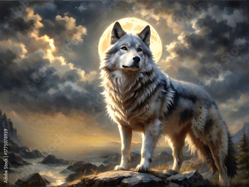 wolf in the winter