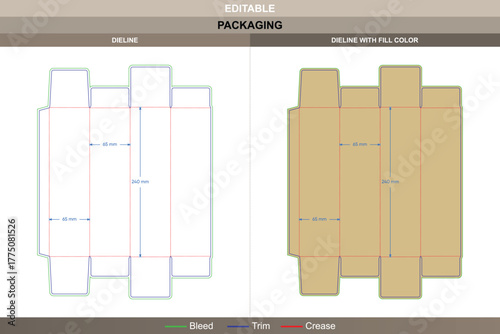 Agarbatti box dieline produced through vector alignment enhancing printing quality while keeping layout firm tuck end die line holds incense stick box securely closed
