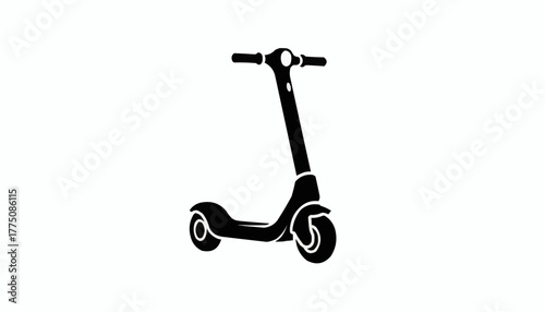vintage scooter isolated on white