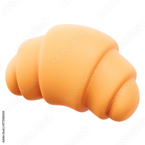 croissant 3d illustration