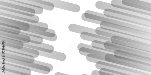 Abstract random element modern overlapping diamond triangle paper white and gray technology pattern web corporate brochure layer space texture background.	