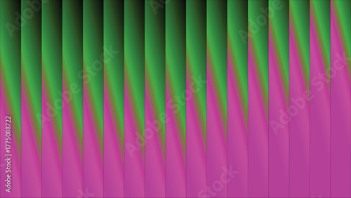 Vibrant green and purple abstract gradient pattern with wavy lines
