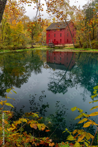 Historic Alley Mill and Spring in Fall