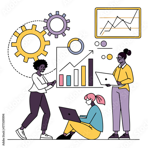 businessman and businesswoman