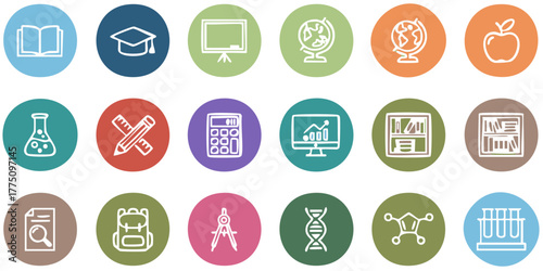 교육에 필요한 아이콘모음