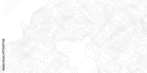 Abstract minimal The pattern discovery vector topo map creative discovery White wave grid stripe line map topography. vector geographic contour mounted map background.	
