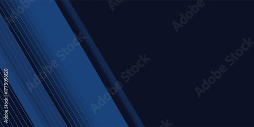 Dark blue modern business abstract background. Vector illustration design for presentation, banner, cover, web, flyer, card, poster, wallpaper, texture, slide, magazine, and powerpoint