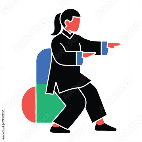 Woman Practicing Tai Chi Morning Self Care For Wellness Rituals