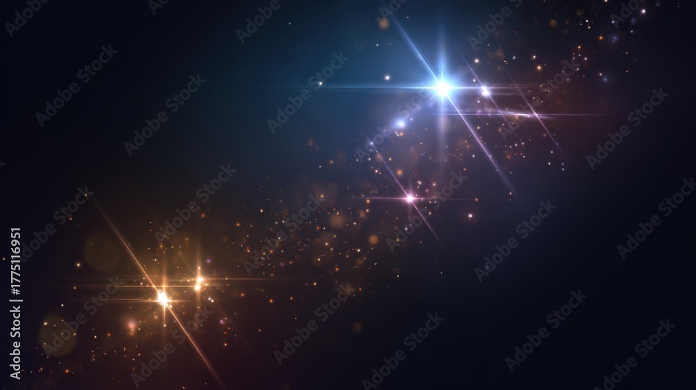 Fototapeta premium Abstract Shiny Light Streaks Background