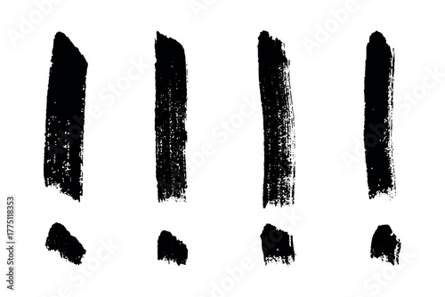 Set of hand drawn exclamation mark clipart Single element for design