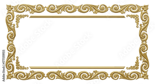 Elegant Gold Flourish Dividers & Ornamental Border Designs | Vintage Decorative Scroll Frames, Classic Victorian Luxury Line Art Elements