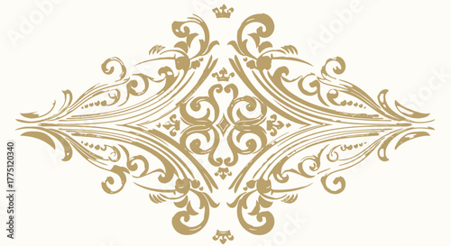 Elegant Gold Flourish Dividers & Ornamental Border Designs | Vintage Decorative Scroll Frames, Classic Victorian Luxury Line Art Elements