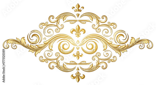 Elegant Gold Flourish Dividers & Ornamental Border Designs | Vintage Decorative Scroll Frames, Classic Victorian Luxury Line Art Elements