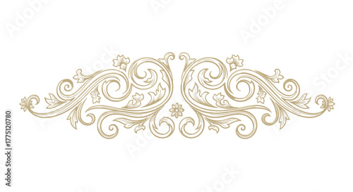 Elegant Gold Flourish Dividers & Ornamental Border Designs | Vintage Decorative Scroll Frames, Classic Victorian Luxury Line Art Elements