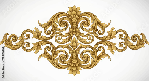 Elegant Gold Flourish Dividers & Ornamental Border Designs | Vintage Decorative Scroll Frames, Classic Victorian Luxury Line Art Elements