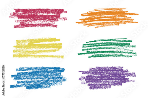 Set of brush paint stroke texture swatch Hand painted background Ink scribble dab clipart Paint smudge for tags and stamps design