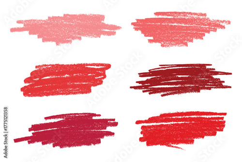 Set of brush paint stroke texture swatch Hand painted background Ink scribble dab clipart Paint smudge for tags and stamps design
