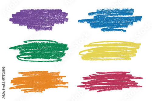 Set of brush paint stroke texture swatch Hand painted background Ink scribble dab clipart Paint smudge for tags and stamps design