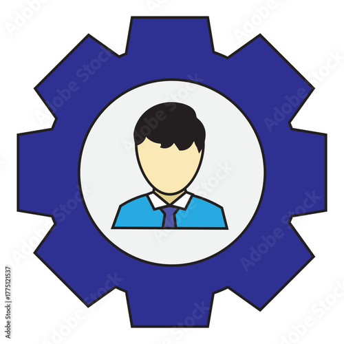 Modern Business Administration and Corporate HR Management illustration