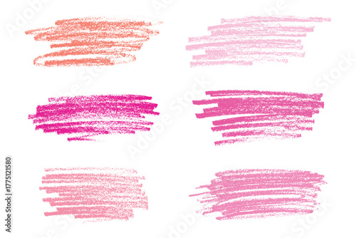 Set of brush paint stroke texture swatch Hand painted background Ink scribble dab clipart Paint smudge for tags and stamps design