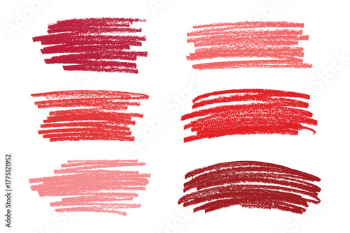 Set of brush paint stroke texture swatch Hand painted background Ink scribble dab clipart Paint smudge for tags and stamps design