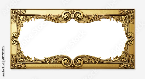Elegant Gold Flourish Dividers & Ornamental Border Designs | Vintage Decorative Scroll Frames, Classic Victorian Luxury Line Art Elements