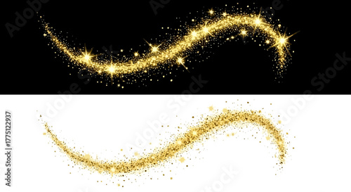 Elegant Gold Flourish Dividers & Ornamental Border Designs | Vintage Decorative Scroll Frames, Classic Victorian Luxury Line Art Elements