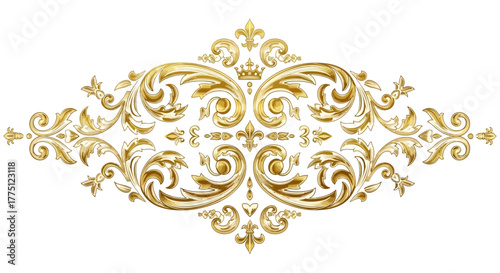 Elegant Gold Flourish Dividers & Ornamental Border Designs | Vintage Decorative Scroll Frames, Classic Victorian Luxury Line Art Elements
