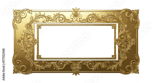 Elegant Gold Flourish Dividers & Ornamental Border Designs | Vintage Decorative Scroll Frames, Classic Victorian Luxury Line Art Elements