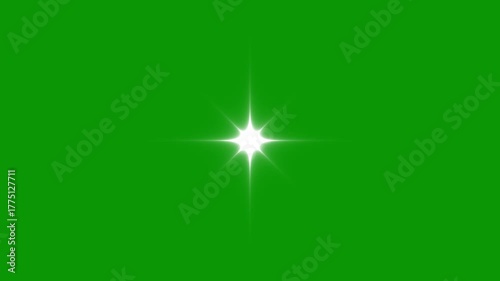 sparkling stars Shine animation, Sparkle Star light effect, fast line glitter motion, white cartoon blinking stars, flat vector doodle sparkle, retro sparkle particle movement on green screen. 4K