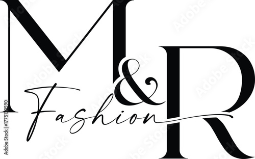 Initial M&R letter Logo Design
