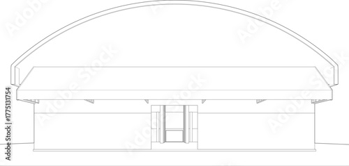 3D illustration of industrial project
