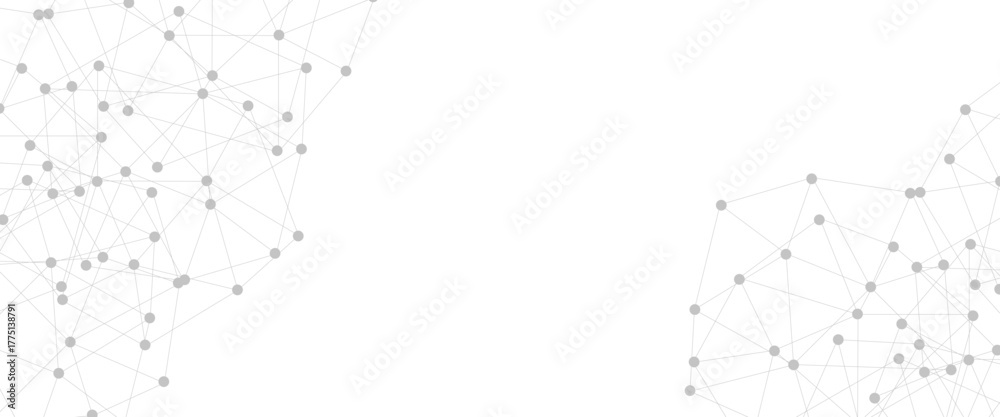 Fototapeta premium Abstract plexus background with connecting dots and lines. Global network connection