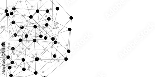 Abstract technology dot and line connection digital hi tech design concept background. Space for text. Vector illustration